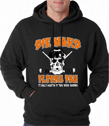 Die Laborious Flyers Hockey Fan Adult Hoodie