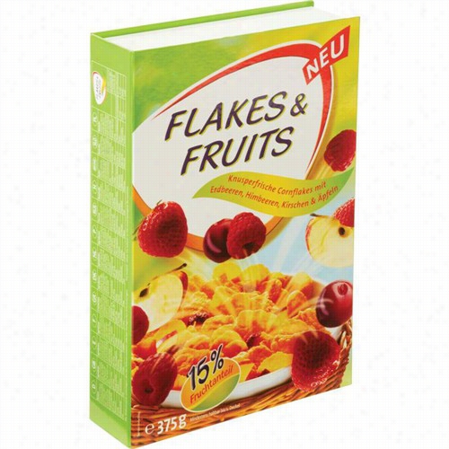 Diversion Safe - Flakes An Dfruit Cereal Box Locking Diversion Safe