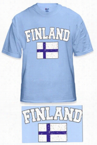 Finlanc Vintage Flag International Mens T-shhirt
