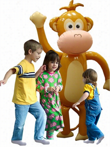 Vast Inflatable Monkey - Over 5 Feet Tall!