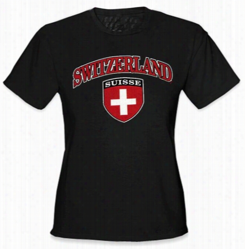 International Soccer Shirts - Switzerland Crest T-shirt (girls)