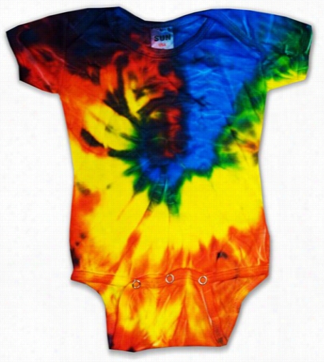 Kaliedescope Tie Dye Onesies According To Infants