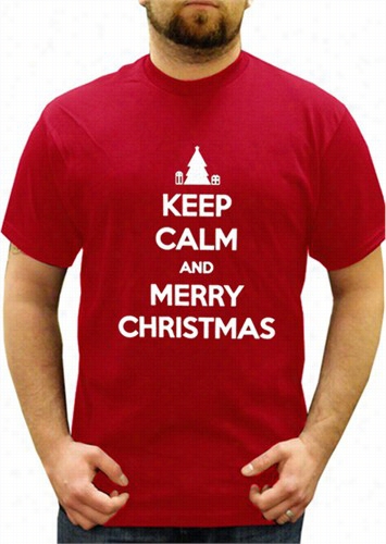 Keep Calm And Merry Cristmas Men's T- Shirt
