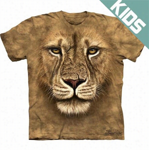 Kid's Lion Warrior Big Put A ~  T-shirt