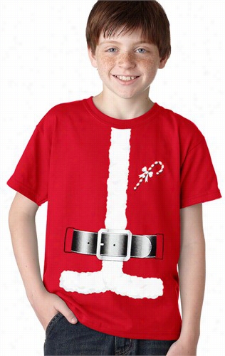 Kids Santa Claus Costume Tuxedo T-shhirt