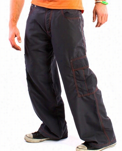 Kikwear 23&quot; Microsuede Cargo Pants (charcoal Grey)