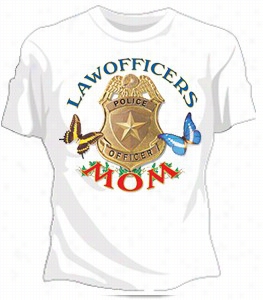 Law Officers Mom Girls T-shrt