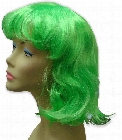 Long Green Ig - Long Green Costume Wig