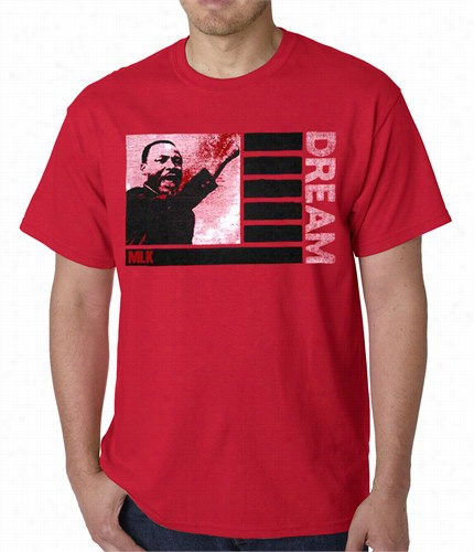 Martin Luther Kingj R Dream M Ens T-shirt (red)