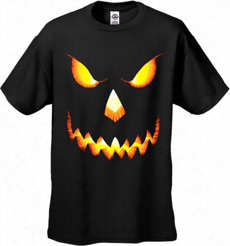 Mean Pumpkin Head Halloween Men's T-shirt