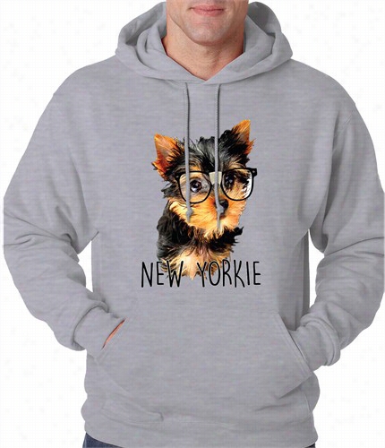 New Y Orkkie Funny Adult Hoodie