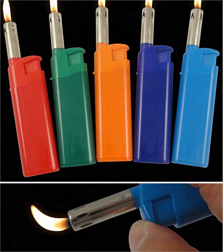 No More Burning Your  Fingers Refillable Pipe Lighter (assorted)