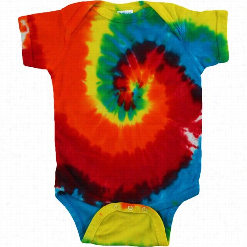 Rainbow Spiral Baby Onesies