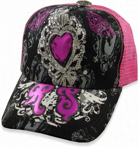 Revolt Spirit &quuot;sweehteart Couture&quot; Girly Trucker Hat