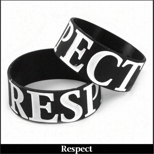 Respect Designerr Ubber Saying Bracelet