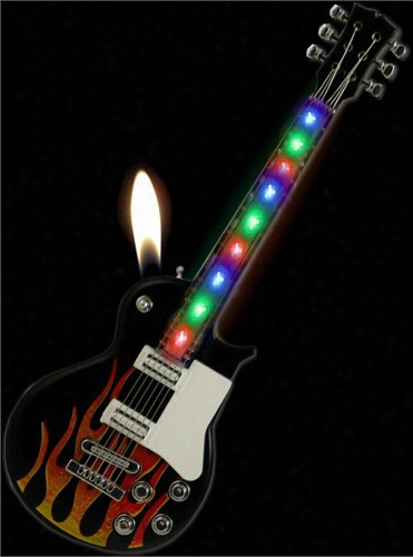 Rock-n-roll Llight Show Guitar Lighter (assorted)