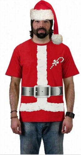 Santa Claus Christmas Cotsume T-shirt