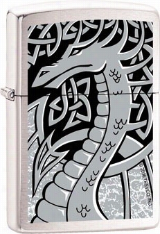 Silver Dragon Zippo