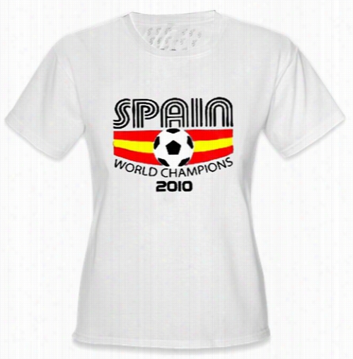 Spain 2010 World Cup Champions Girls T-shirt