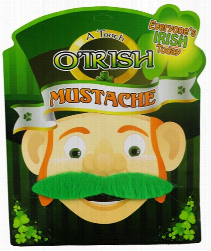 St. Patrck's Day Fake Green Ifish Mustache