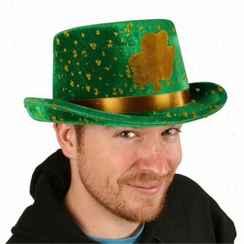 St. Patrick's Day Goldn Shamrock Top Hat