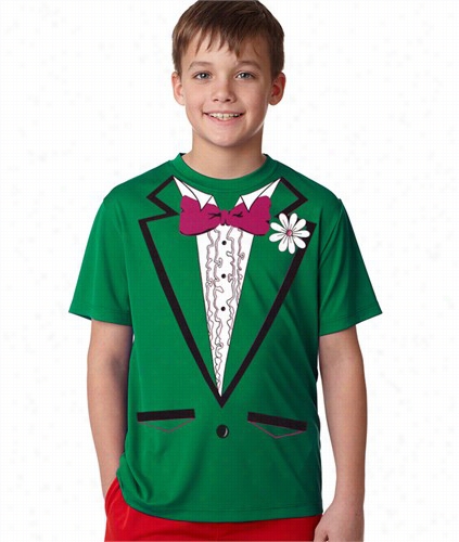 St. Patrcik's Day Tuxedo T-shirt For Ikds