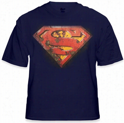 Superman Rusted Shield T-shirr T