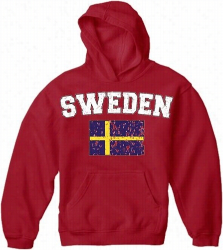 Sweden Vintage Flag International Hoodie