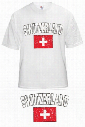 Switzeralnd Vintage Flag International Mns T-shirt