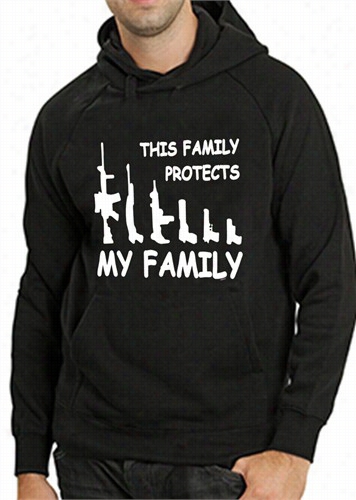 This Family Protects My Family Adult Hoodie