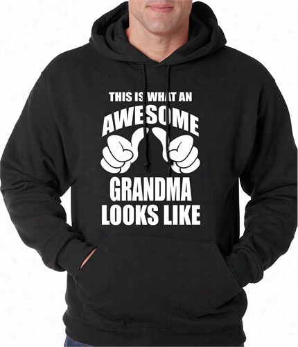 This Is What An Awesome Grandma Loosk Like Adult Hoodie