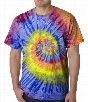 Festival Spiral Tie Dye Mens T-shirt