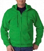 Zip Up Hooded Sweatshirt :: Premium Hoodie With Zipper (Kelly Green)