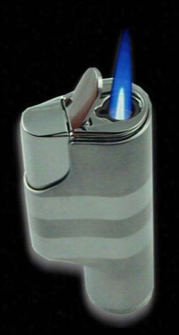 Tiger Sleek Aut Ope Chrome Torch Lighter