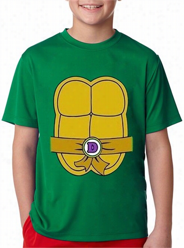 Turtle Costume With Letter Buckle Kid's T-shirt