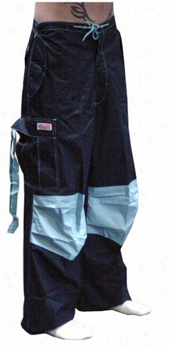 Unisex Basic Ufo Pants (navy / Lt. Blue Two Tone)