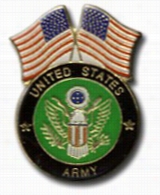 U.s. Army And Flags Lpel Pin