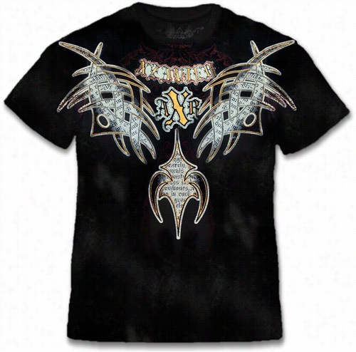 Xzavierguilded Tribal Couture Rhinestone T-shirt