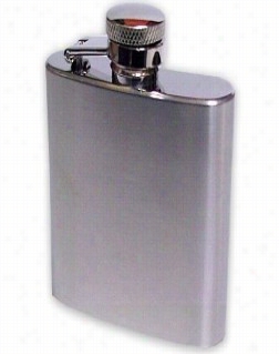 3 1/2 Oz. Polished Stainless Setel Hip Flask