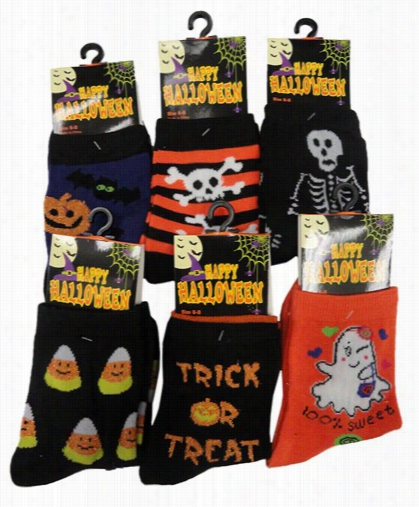 3 Pack Of Aassorted Halloween Socks