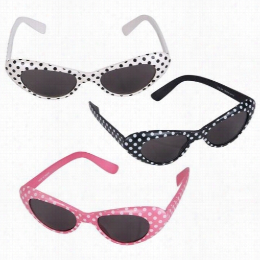 50's Style Polkadot Sunglasses