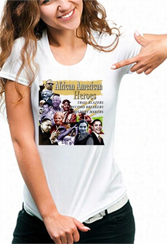 African  American Heroes And Record Breakers Girl's T-shirt