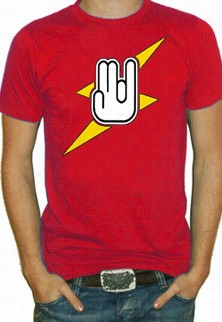 &quot;the Shocker&quot; Three Finger &quot;one In The Stinky&quot; Mens T-shirt