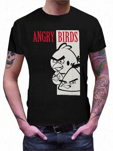 Angry Birds &qiot;brdd Face&quot; T-shrit