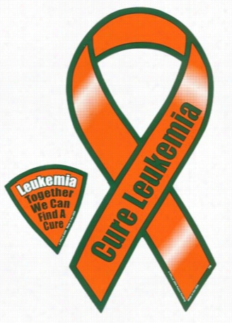 Awareness Car Magnets - Cure Leukemia Car Ribbon Maagnet