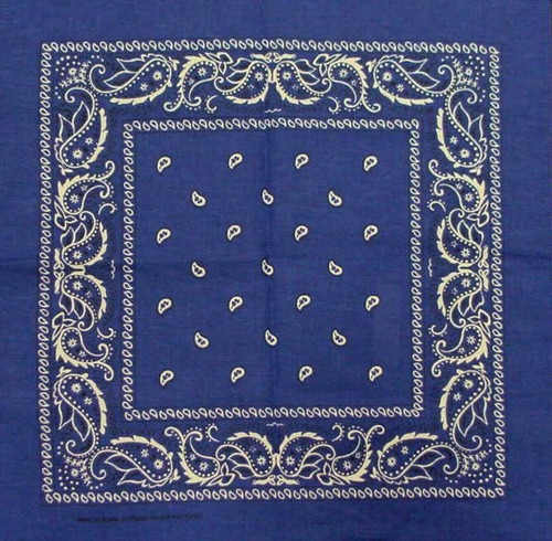 Bandanas - Royal Blue Paisley Bandana