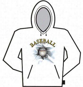 Bas Eball Play Hard Hoodie