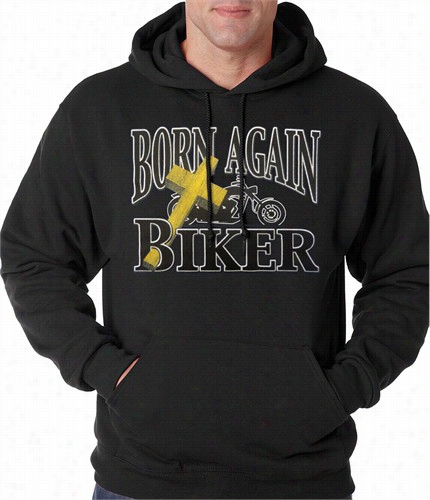 Born Again Biker Adult Hoodie