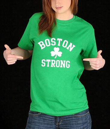 Boston Strong Irish White Trefoil Girl's T-shirt