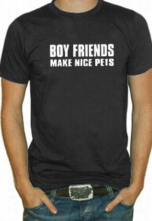 Boyfriends Make Nice Pets T-shirt ((mens)